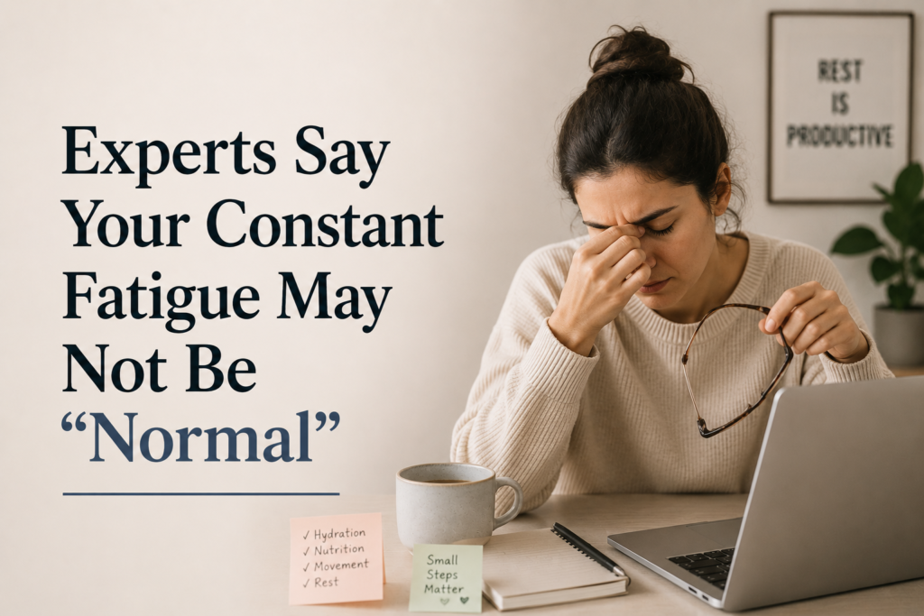 Experts Say Your Constant Fatigue May Not Be “Normal”