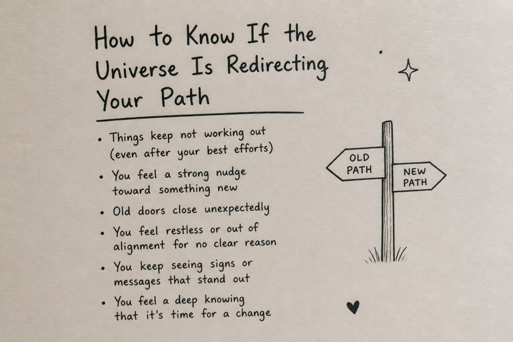 How to Know If the Universe Is Redirecting Your Path