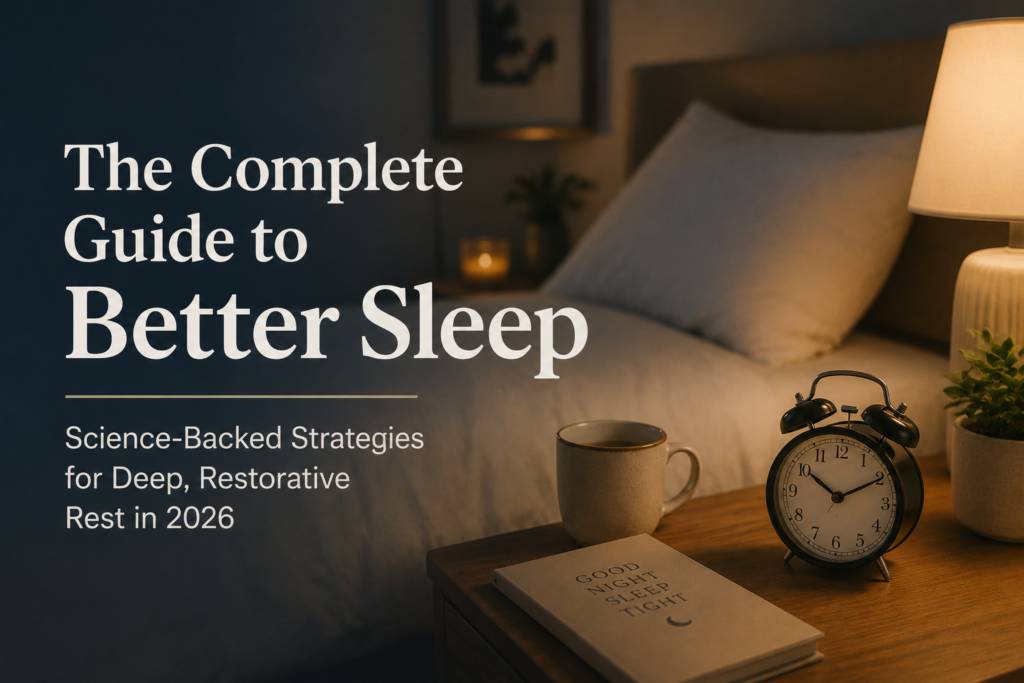 The Complete Guide to Better Sleep: Science-Backed Strategies for Deep, Restorative Rest in 2026